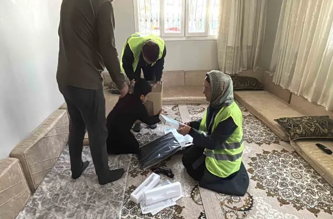 Eyyübiye’de yetimin yüzü güldü
