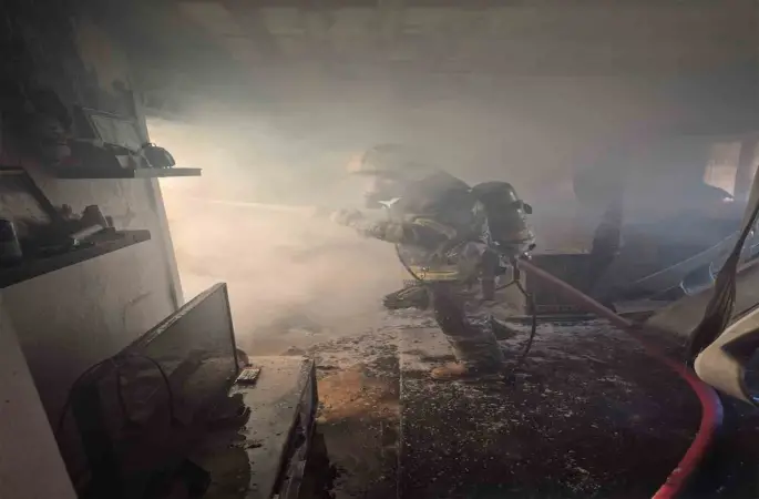 Fethiye’de ev yangını
