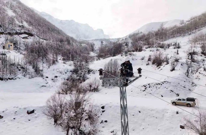 Fırat EDAŞ son yılların en sert kışında Tunceli’de sahada
