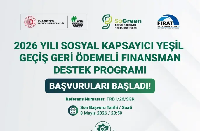 Fırat Kalkınma Ajansı’ndan KOBİ’lere 235 Milyon TL’lik yeşil dönüşüm finansmanı

