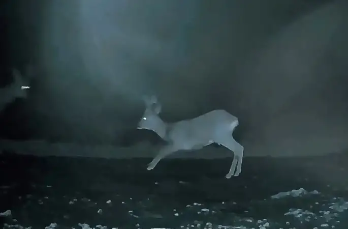 Ganos’ta doğanın neşesi karacalar görüntülendi
