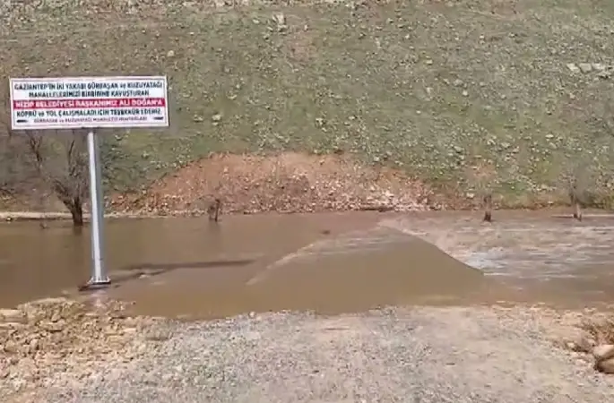Gaziantep’te dolu ve sağanak etkili oldu
