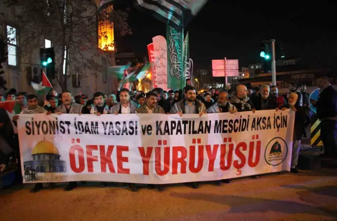 Gaziantep’te Filistin’e destek yürüyüşü düzenlendi
