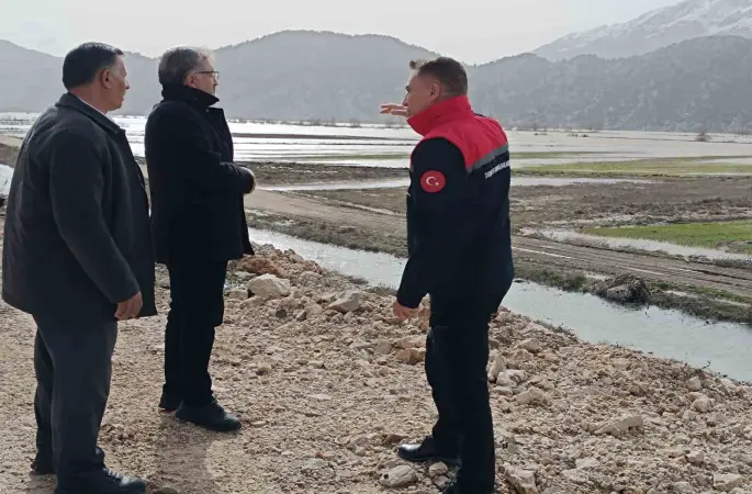 Gembos Ovası’nda taşkın sonrası inceleme
