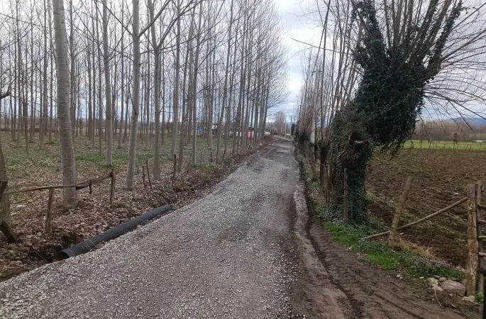 Gölyaka’da yol çalışmaları sürüyor
