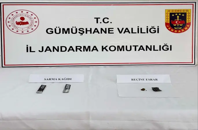 Gümüşhane’de uyuşturucu operasyonu
