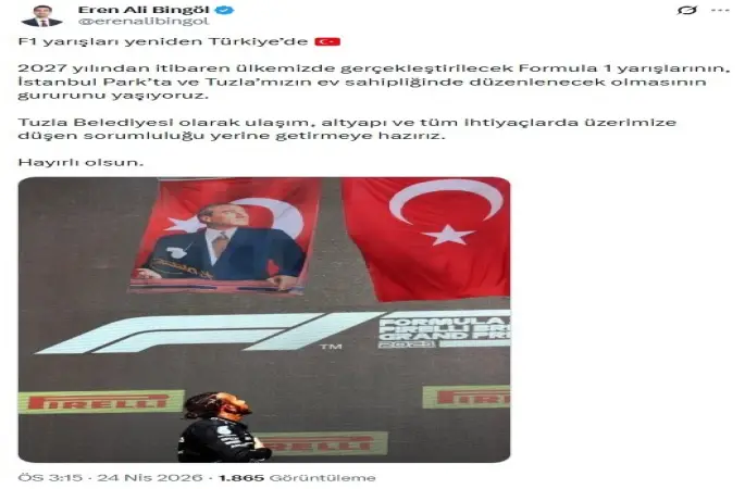 Hasret bitiyor Formula 1 geliyor: Başkan Bingöl’den "Hazırız" mesajı
