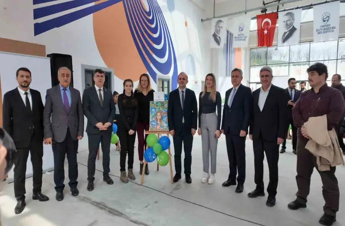 Hatay’da küçük ressamlar tuvallerinde suyu anlattı
