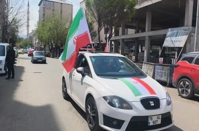 Iğdır’da 500 araçlık konvoyla "Zalimin Karşısındayız" mesajı
