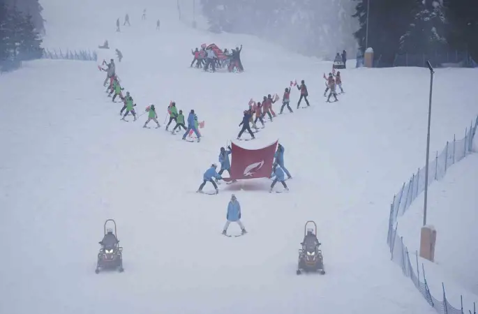 Ilgaz Dağı’nda Sevgililer Günü’nde düzenlenen festival yoğun ilgi gördü
