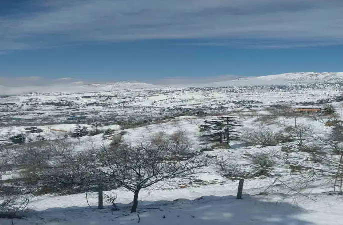 Kahramanmaraş’ın yüksek kesimlerinde kar etkili oldu
