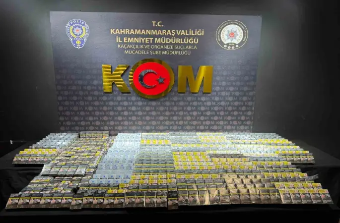 Kahramanmaraş’ta narkotik ve kaçakçılık operasyonu: 1 tutuklama
