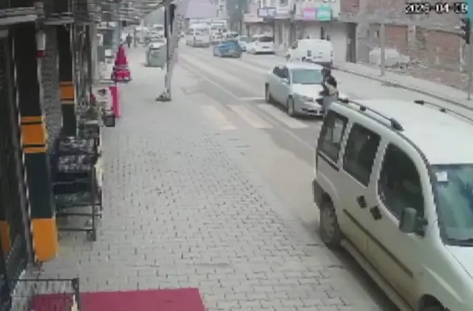 Kahramanmaraş’ta trafik kazası güvenlik kamerasında
