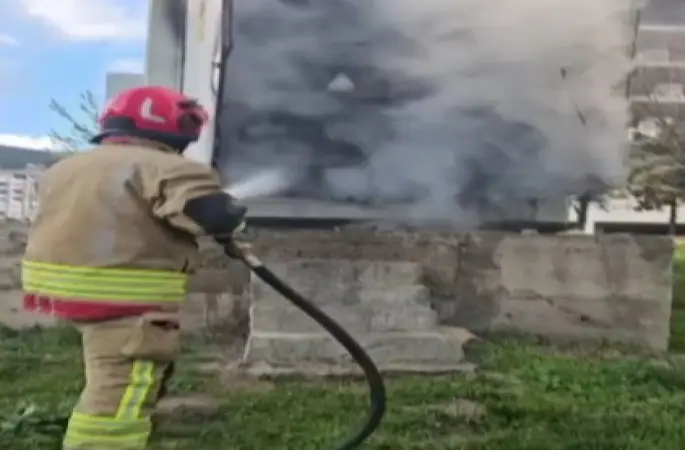 Kahramanmaraş’ta trafoda yangını paniği
