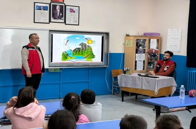 Karacasu’da öğrencilere su verimliliğinin önemi anlatıldı
