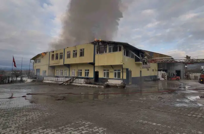Kastamonu’daki fabrika yangını kontrol altına alındı
