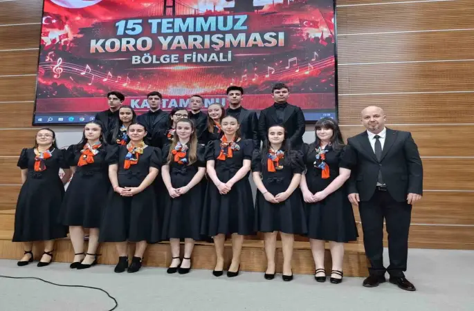 Kastamonulu öğrenciler koro yarışmasının bölge finalinde 1’inci oldu

