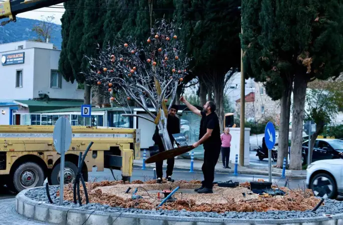 Kavşak düzenleme çalışması tamamlandı
