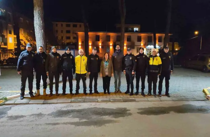 Kaymakam Doğru yeni yıla görevi başında girenleri unutmadı
