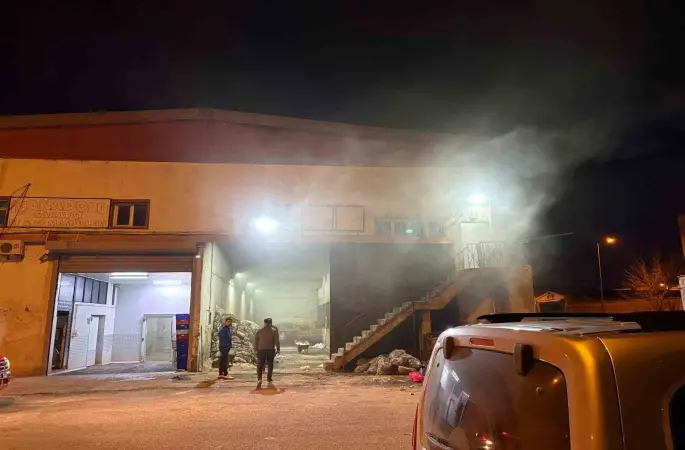 Kayseri’de hayvansal yan ürünler tesisinde yangın
