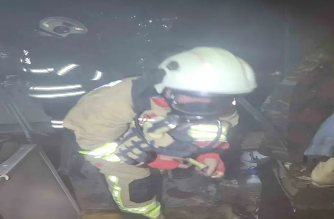 Kırıkhan’da ev yangını
