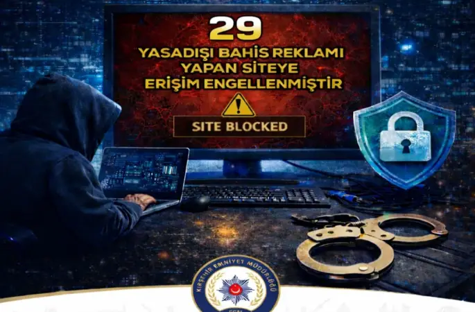 Kırşehir’de 29 siteye erişim engeli

