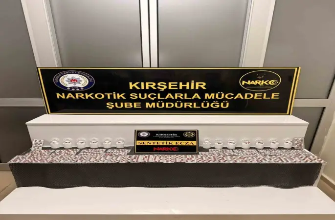 Kırşehir’de polis, bin 387 adet uyuşturucu madde ele geçirdi
