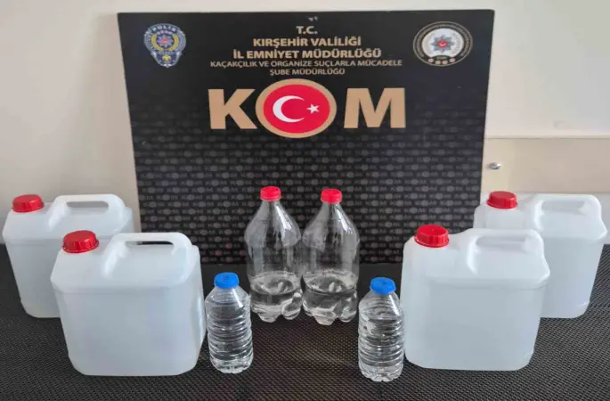 Kırşehir’de sahte alkol operasyonu: 1 gözaltı
