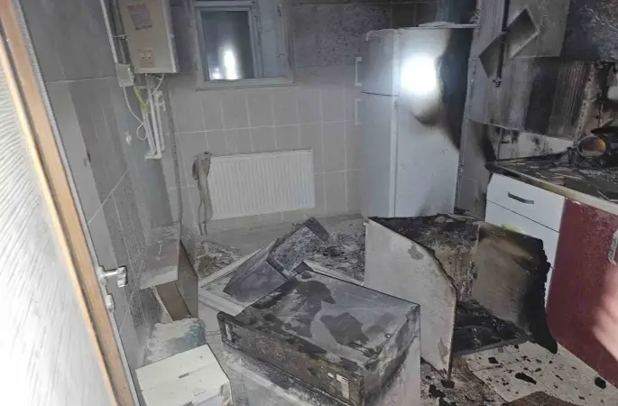 Kovancılar’da korkutan yangın
