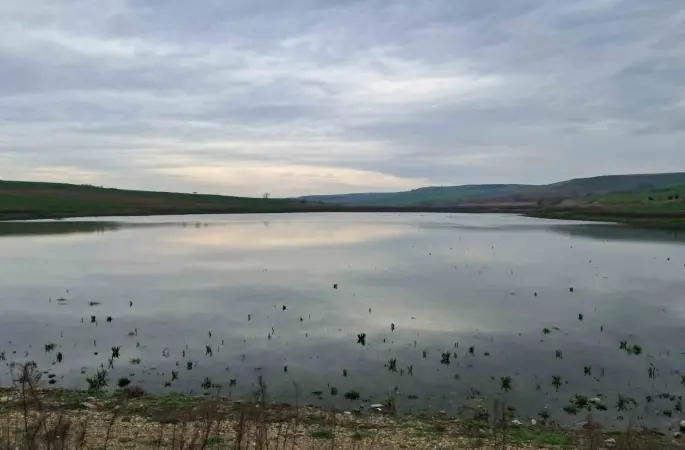 Kuruyan Yeşilsırt Göleti yağışlarla yeniden hayat buldu
