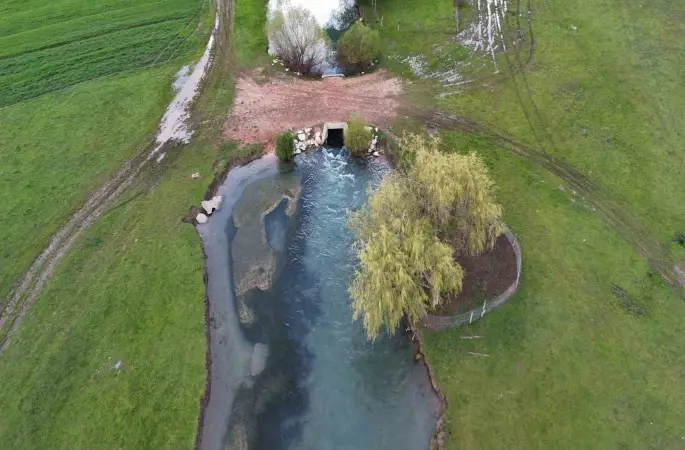 Leyleklerin durağı yemyeşil görüntüsüyle mest ediyor
