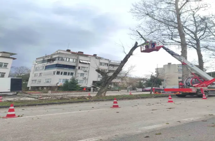 Lodosa karşı büyükşehir ekipleri sahada
