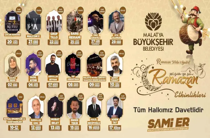Malatya Büyükşehir Belediyesi Ramazan maneviyatını şehre taşıyor
