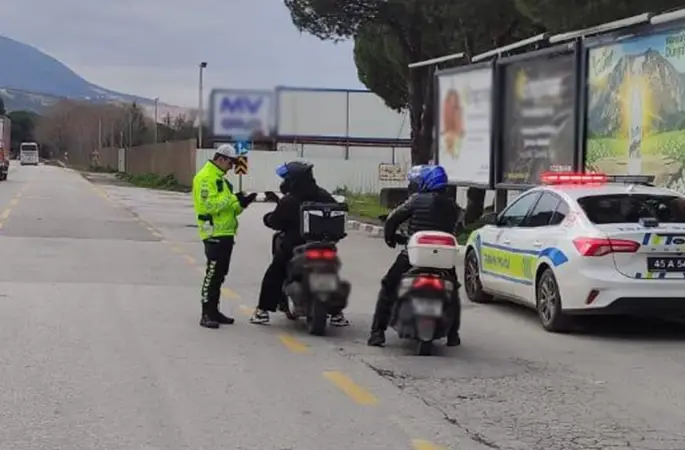 Manisa’da 3 günlük motosiklet denetiminde 476 bin TL ceza
