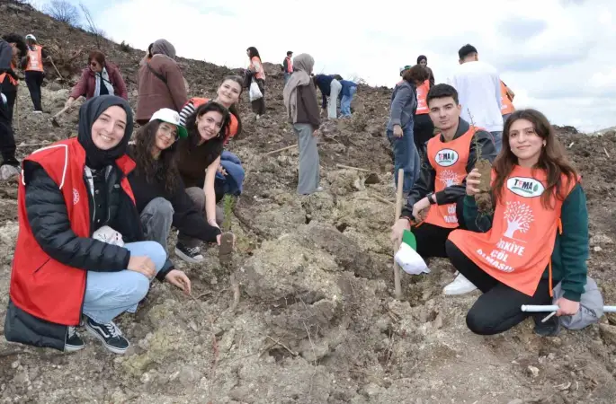 Manisa’da yanan alanlar yeniden yeşeriyor
