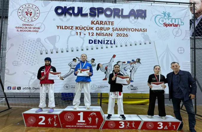 Manisalı karateciler Denizli’de fırtına gibi esti
