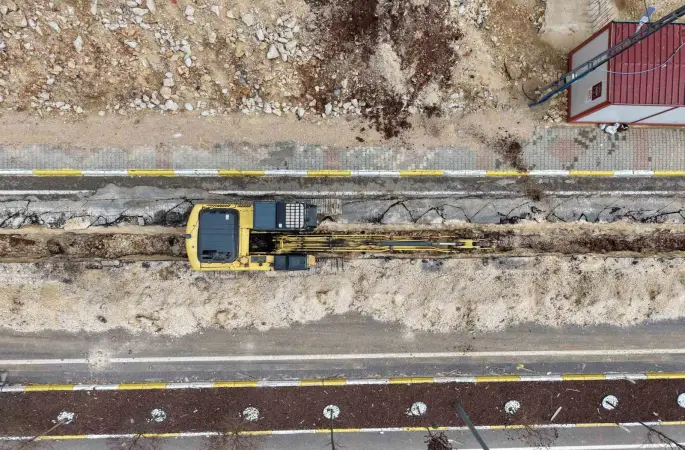 Mardin’de bir mahallede daha atıksu hattı döşeme çalışması tamamlandı

