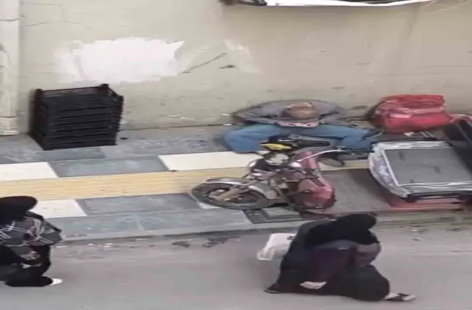 Mardin’de dilencinin para saydığı anlar kamerada
