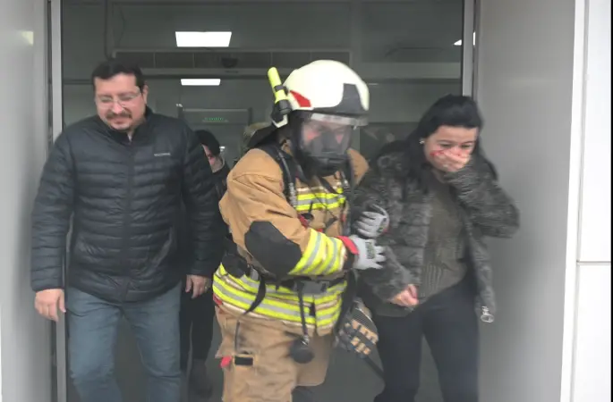 MASKİ’de yangın tatbikatı
