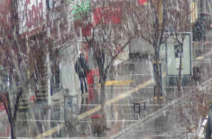 Meteoroloji uyardı: Kars’ta kar yağışı başladı
