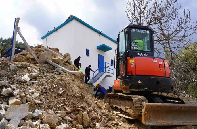 Milas Bafa Mahallesi’ndeki içme suyu deposu yenilendi
