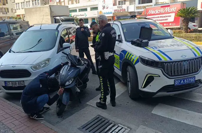 Motosikletini devirdi, 48 bin ceza yedi
