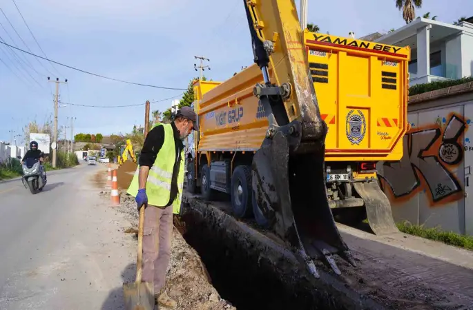 MUSKİ, Bodrum’un tamamına su sağlayacak kuzey ring hattı çalışmalarına başladı
