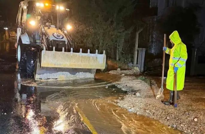 MUSKİ ekiplerinden anında müdahale
