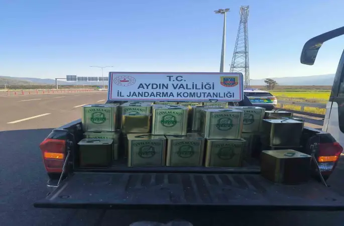 Nazilli’de 1 milyon TL değerinde taklit zeytinyağı ele geçirildi
