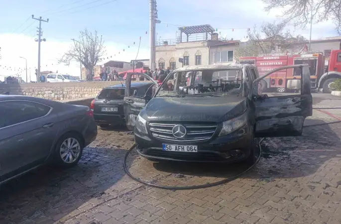 Nevşehir’de araç yangını: 3 araç hasar gördü
