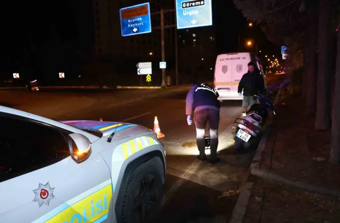 Nevşehir’de devrilen motosikletin sürücüsü yaralandı
