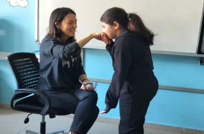 Okulda bayram geleneği yaşatıldı
