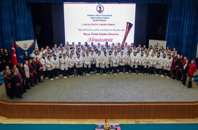 OMÜ’de ebelik öğrencileri mesleğe ilk adımını attı
