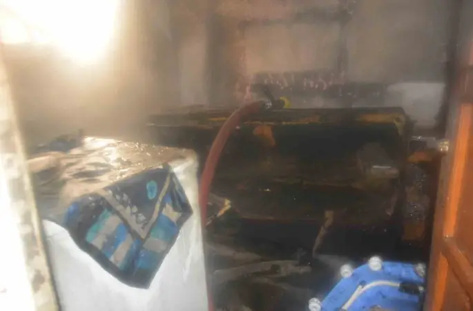 Ordu’da apartmanın zemin katında yangın
